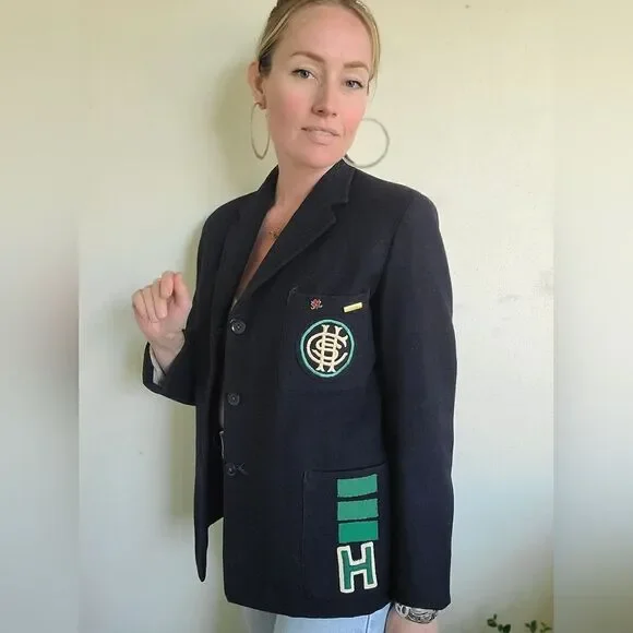 Bernstein Navy Wool Prep Jacket S-M - Picture 10 of 12